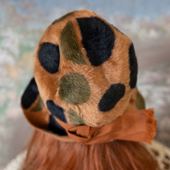 Vintage 1960s MR. JOHN Jr. Abstract Polka Dot Hat main image 5